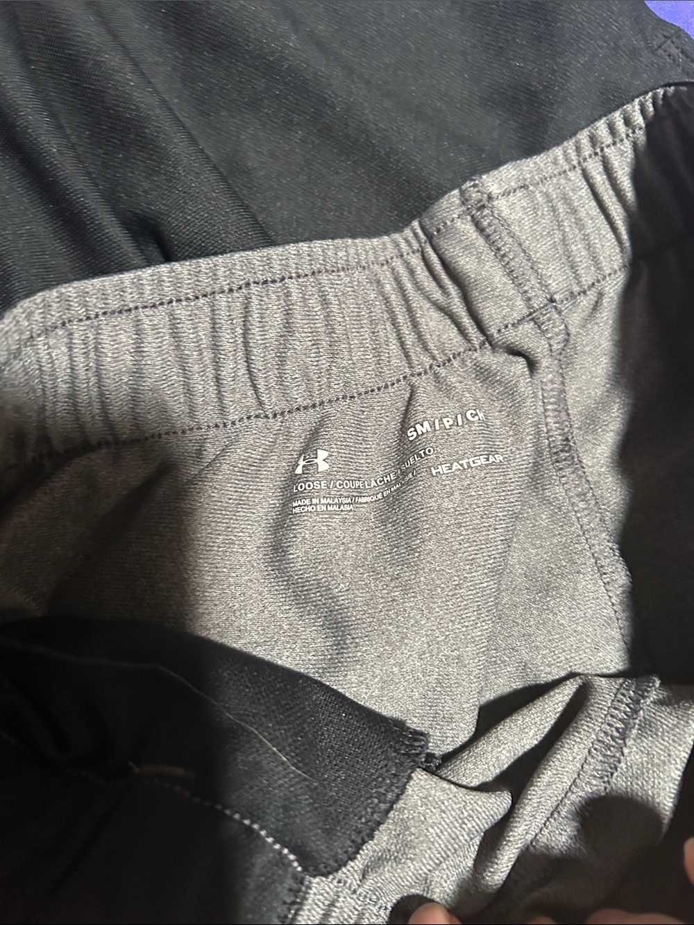 Under Armour Women's Athletic Shorts Pair - Black, Purple, Gray - Picture 3 of 3